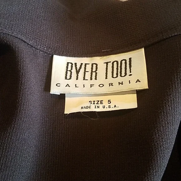 Byer Too! Vintage Brown Skirt Suit - Picture 5 of 7